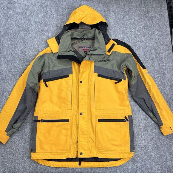 Boulder Gear Other - Boulder Gear XO Jacket Mens Small Ski Snow Utility Multi Pocket Yellow